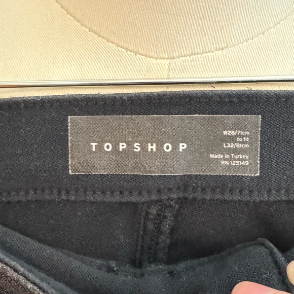 NWOT Topshop Black Metallic Leggings | Pants - Picture 9 of 9